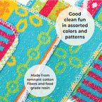 Skoy Scrub, 4-Pack Reusable, Non-Scratching Dish Scrubber for Kitchen and Household Cleaning, Planet-Friendly, Dishwasher Safe Soft Scrub, Monochromatic Colors