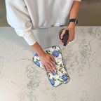 Reusable Paper Towels - 10 PACK - Roll of Washable Cotton Cloth Paper Towels - Paperless Reusable Napkins Cloth Washable - Absorbent + Long Lasting - Zero Waste Products - (Blue Hydrangea)