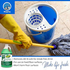 OdoBan Professional Series Neutral pH No Rinse Floor Cleaner Concentrate, Set of 4, 1 Gallon Each
