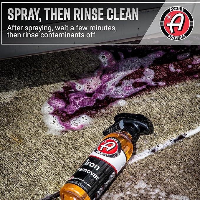 Adam's Iron Remover (5 Gallon) - Iron Out Fallout & Rust Remover Spray for Car Detailing On Automotive, Motorcycle, RV, Boat Paint Wheels or Metal - Use Before Clay Bar, Car Wax or Car Wash