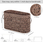 GRANNY SAYS Toilet Paper Storage, Toilet Paper Basket for Bathroom, 6 Mega Rolls Holder with Storage, Waterproof Bathroom Storage Baskets, Brown