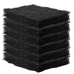 6-Pack, Heavy Duty, Scouring Pads, 6 x 4 inch Thick, Black for Cleaning Stripping Scrubbing Pots Pans