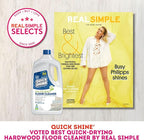 Quick Shine Multi Surface Floor Cleaner 64oz, 4Pk | Ready to Use-Streak Free- No Rinse | Use on Hardwood, Laminate, Luxury Vinyl Plank & Stone | Use in Spray Mops & Vac Mops | Safer Choice Cleaner