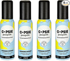 OOPSIE POOPSIE - Morning Shower - Before & After You Go Toilet Spray 2oz - Portable Odor Eliminator - 4 Pack