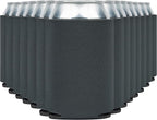 CURRENT CO. Blank Beer Can Cooler Sleeves (60-Pack) Soft Insulated Coolies - HTV Friendly Koolies in Bulk for Cans & Bottles Coolie Blanks Vinyl Projects Wedding Favors (Charcoal)