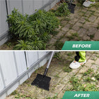 Suchtale Garden Flat Shovel Scraper, Heavy Duty Multifunctional Outdoor Cleaning Shovel with 54 Adjustable Long Handle, Ideal for Weed Removal, Lawn Edging, Trenching and Snow & Ice Scraping