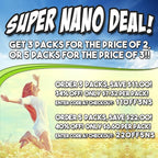 Nano Sponge Cleaning Sponges. Supersized Everyday Heavy Duty Household Kitchen and Dish Sponge. 2 Pack. 6 x 4
