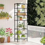 IZEUK 8 Tier Adjustable Metal Storage Shelving Unit, Heavy Duty Standing Rack Organizer for Kitchen, Pantry, Laundry Room, Garage or Basement, 2000 lbs Capacity, 23.6 W x 13.8 D x 79.5 H, Black