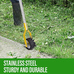 Wheel Rotary Edger，Edger for Lawn Edges Alongside Sidewalks & Driveways，with A 58-Inch Adjustable Handle, Ideal for Enhancing The Beauty of Sidewalks, Driveways, and Garden Lawn Edges