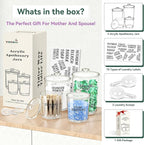 4 Pack Laundry Room Organization Jars - Laundry Storage Containers with Labels & Scoops Hold Pods, Powder, Scent Booster, Beads, Soap, Detergent - Great Laundry Organizer - Clear Acrylic