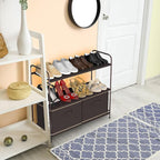 Simple Houseware 3-Tier Closet Storage with 2 Drawers, Brown