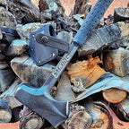 ESTWING Timber Titan - Blue 16" Wood Splitting Maul with Forged Steel Construction & Shock Reduction Grip - E6-TT4