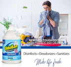OdoBan Ready-to-Use Disinfectant and Odor Eliminator, Made in the USA, Fresh Linen Scent, Set of 3, 2 Spray Bottles, 32 Ounces Each and 1 Gallon Concentrate
