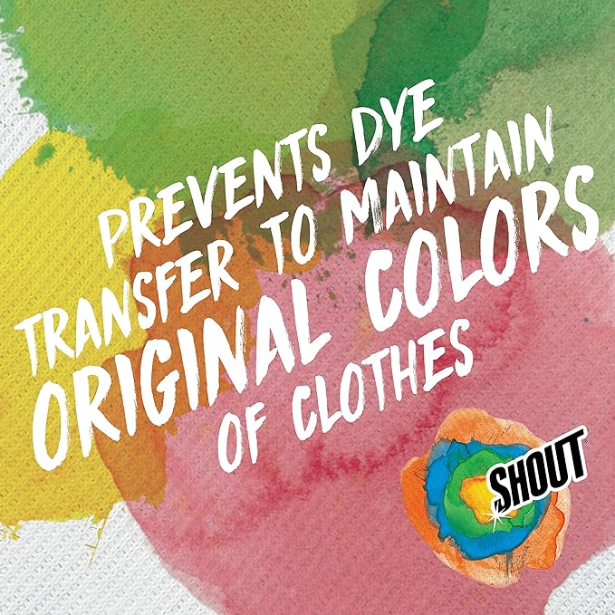 Shout Color Catcher Sheets for Laundry, Allow Mixed Washes, Prevent Color Runs and Maintain Original Clothing, 24 Count (Pack of 12)