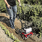 Earthquake 31635 MC33 Mini Tiller Cultivator, Powerful 33cc 2-Cycle Viper Engine, Gear Drive Transmission, Height Adjustable Wheels, 5 Year Warranty,Red