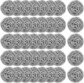 100Pcs Steel Wool Scrubber Pads, Bulk Steel Wool Scrubber, Metal Sponge Wire Scouring Pad, Heavy Duty Dishwashing Scouring Pads for Cleaning Dishes, Pans, Pots, Ovens, Grills, Sinks