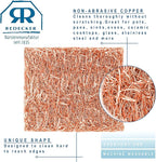 Redecker Copper Thread Mini Scrubber, 2 x 1-5/8 inches, Non-Abrasive Scouring Pad, Scrubber for Cleaning Small Areas, Surfaces, Edges, and Hard to Reach Corners, Made in Netherlands