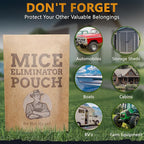 10 Pack All-Natural Mice Repellent Pouches – Harmless Peppermint Essential Oil Mouse Deterrent - Keep Mice Out of Your Home and Your Family Safe - by Tougher Than Tom