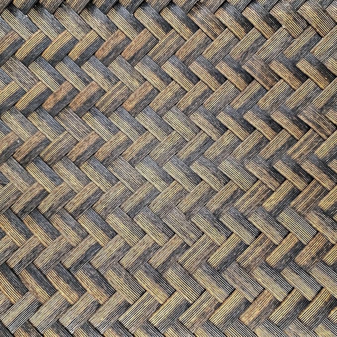 GIB Large Wicker Storage Baskets for Shelves, Woven Laundry Basket for Organizing Clothes Blanket Basket, Decorative Rectangular Closet Organizers Storage Bins with Handles, Black/Dark Gray, 4 Pack