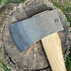 COUNCIL TOOL Boy's Axe - 2.25 lbs Dayton Pattern Axe with 24" Curved Hickory Handle & Drop Forged Steel Head - SU22B24C