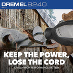 Dremel 8240 12V Cordless Rotary Tool Kit with Variable Speed and Comfort Grip -Includes 2AH Battery Pack, Charger & more (Renewed)